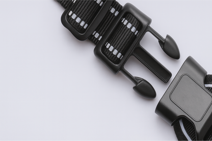 Durable quick-release buckle on reflective no-pull dog harness